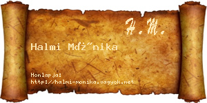 Halmi Mónika névjegykártya