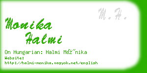 monika halmi business card